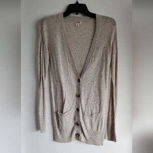 Mossimo Supply Co. Beige Button-Front Women's Cardigan